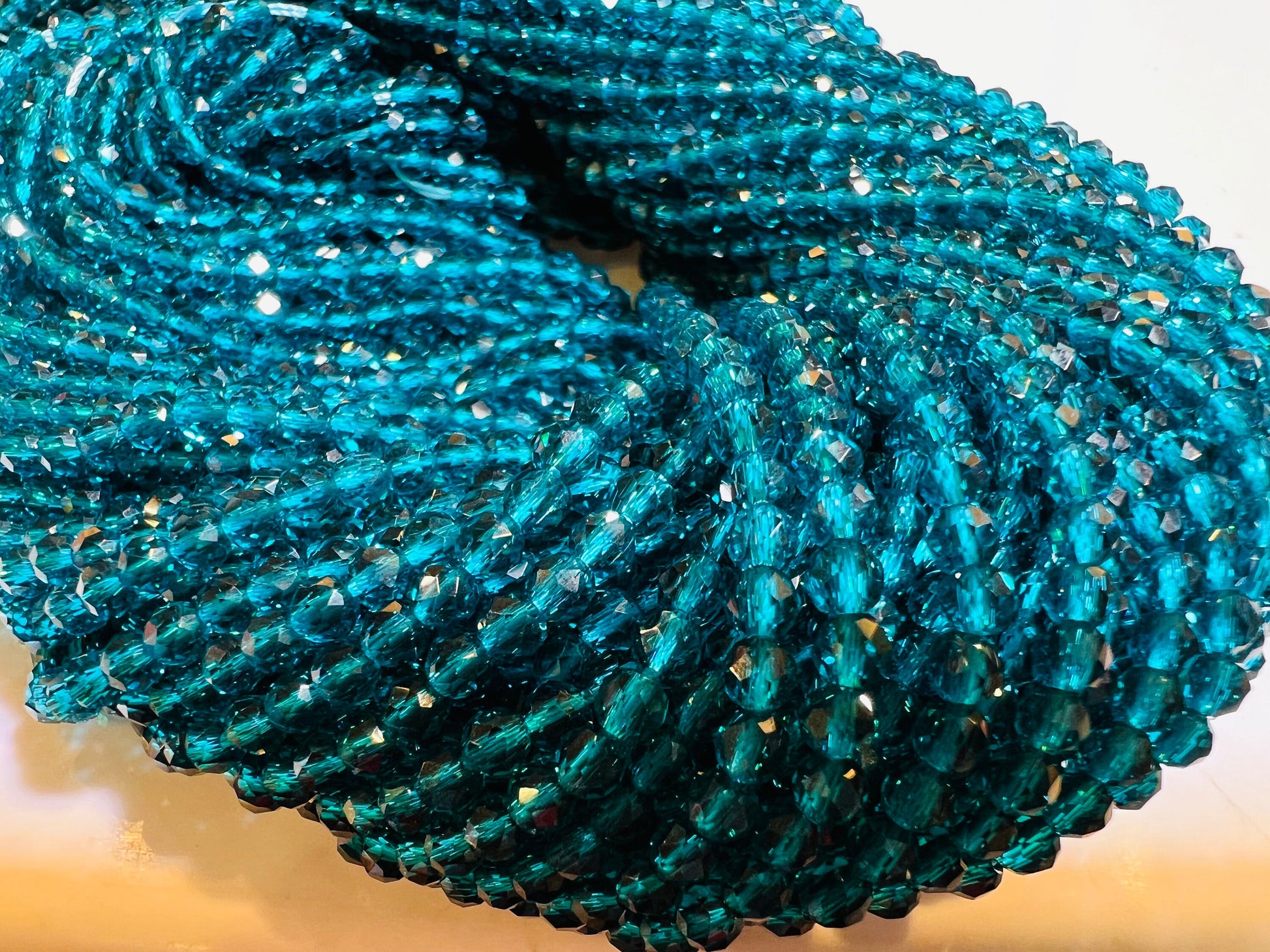 Blue cubic Zirconia London blue color Micro Faceted 2mm, 3mm Round Beads AAA Gemstone Jewelry Making CZ Beads 14" Strand