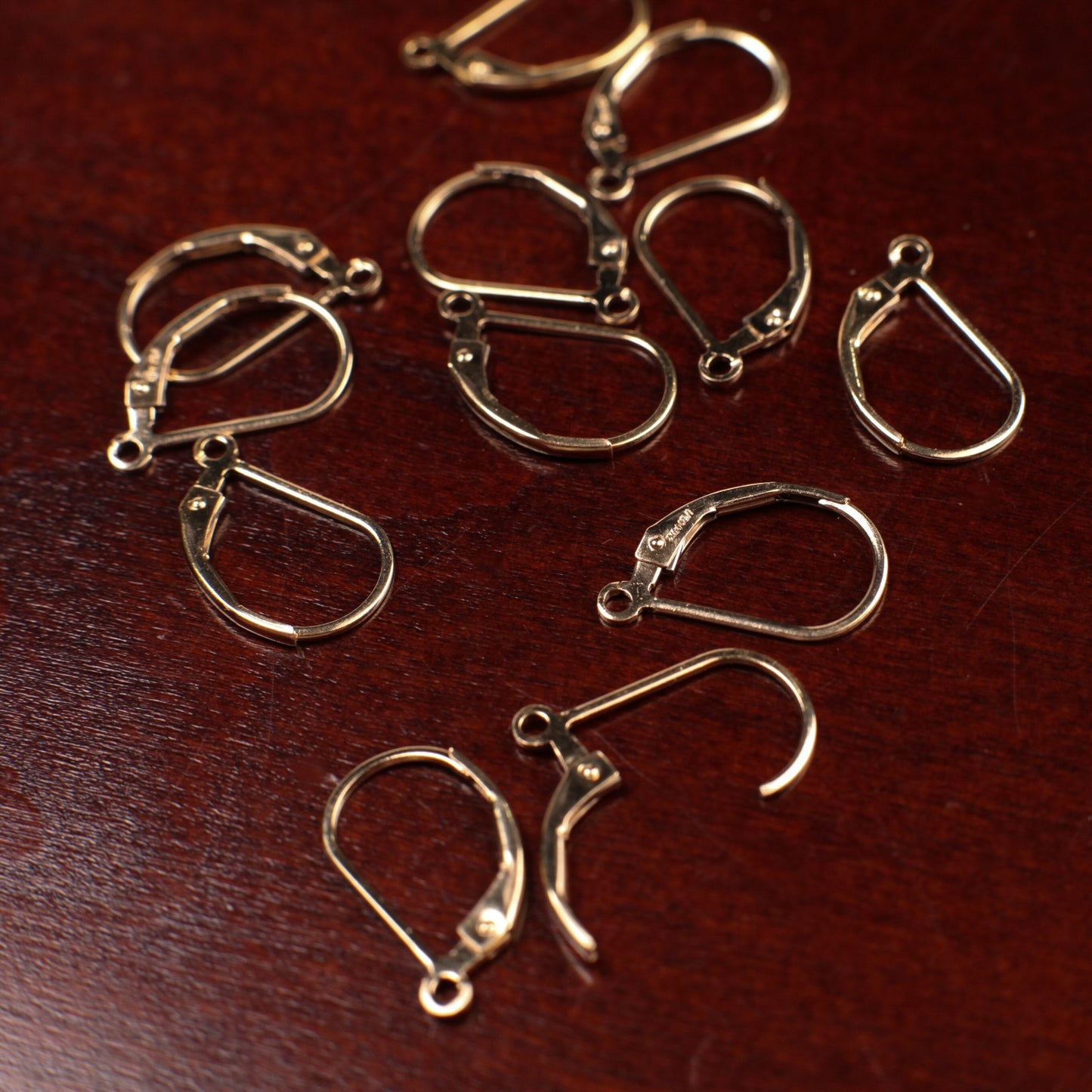 Gold Filled Leverback earwire . 14k gold filled Earrings clasp,1 pair (2 pieces ) Made in USA high quality,14/20 stamped