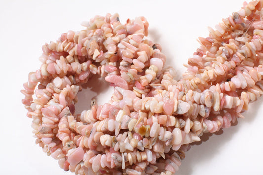 Genuine Pink Peruvian Opal Chips 16&quot;