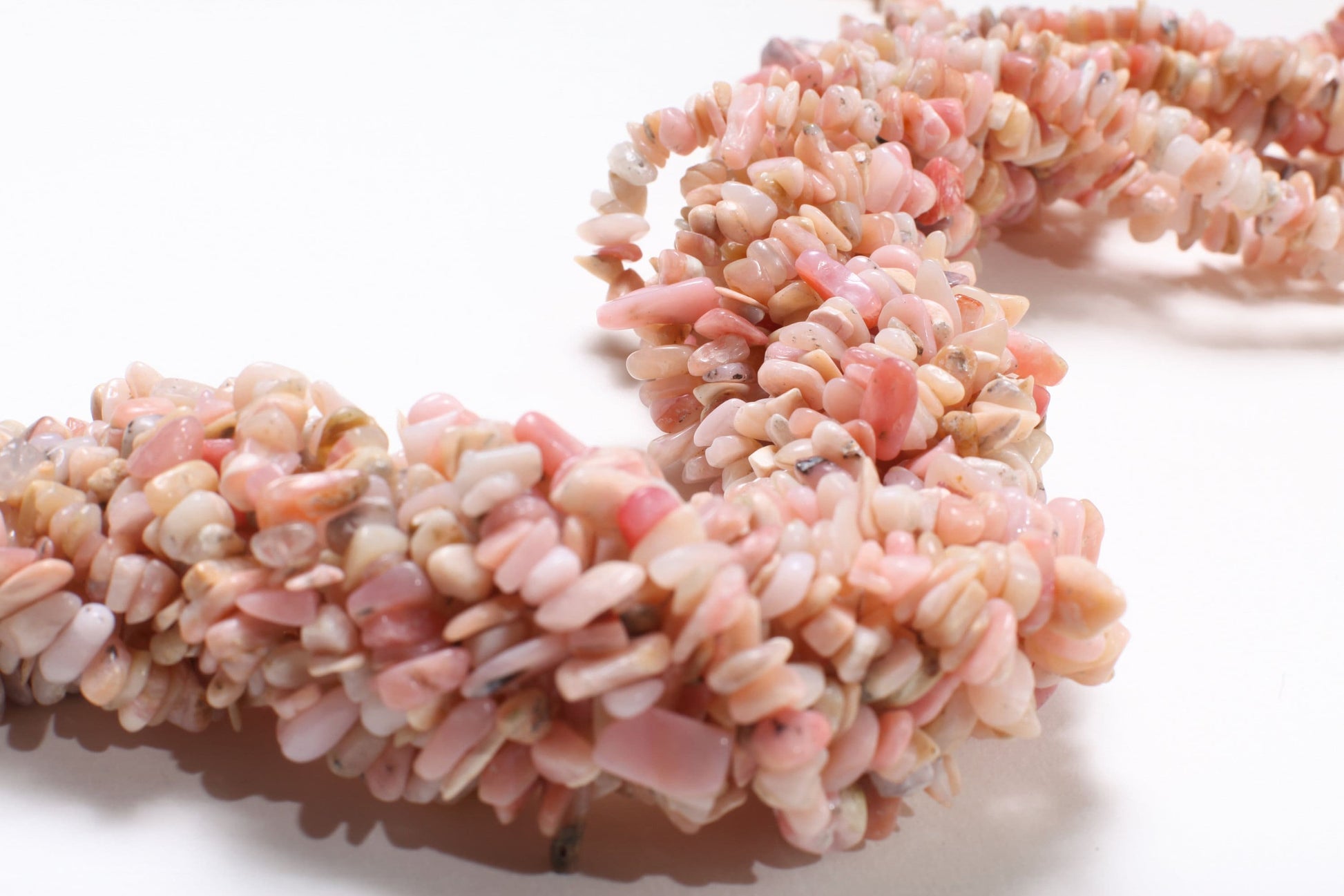 Genuine Pink Peruvian Opal Chips 16&quot;