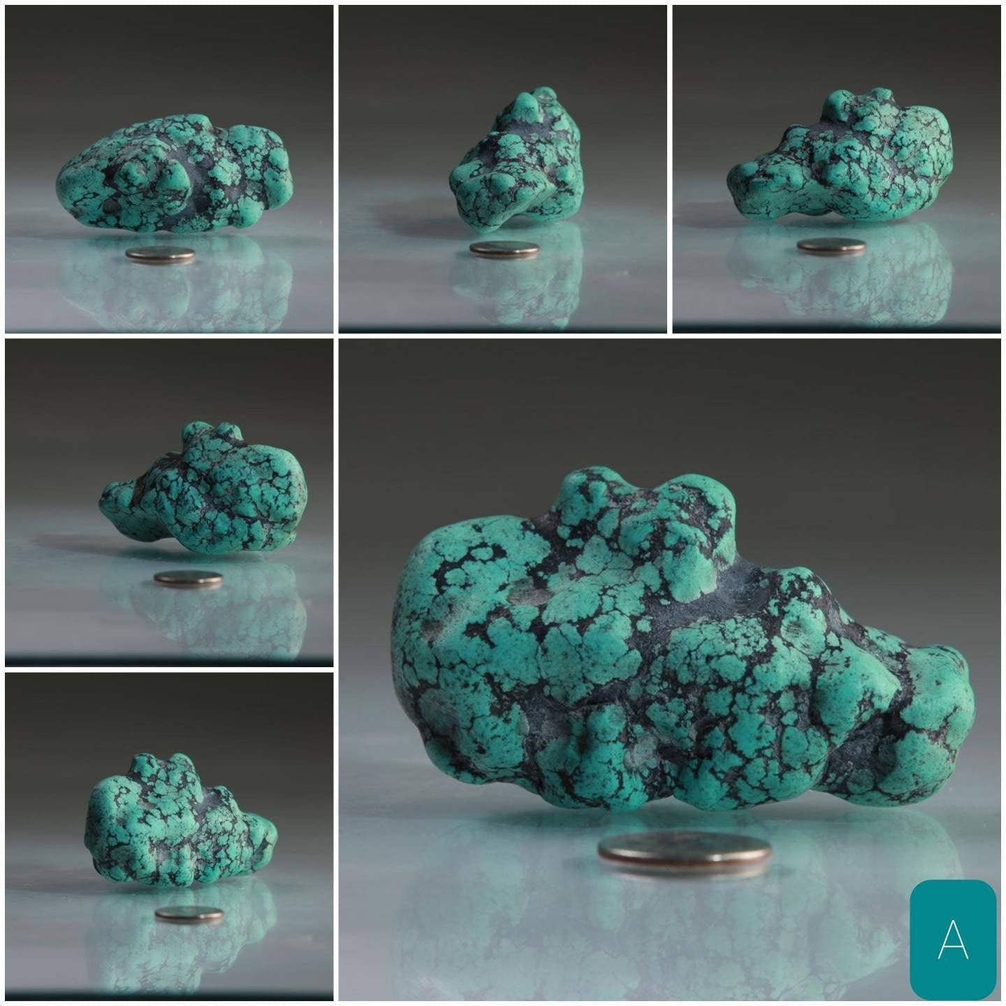 Natural Tibetan Turquoise Rough Uncut Rock Mineral Gemstone