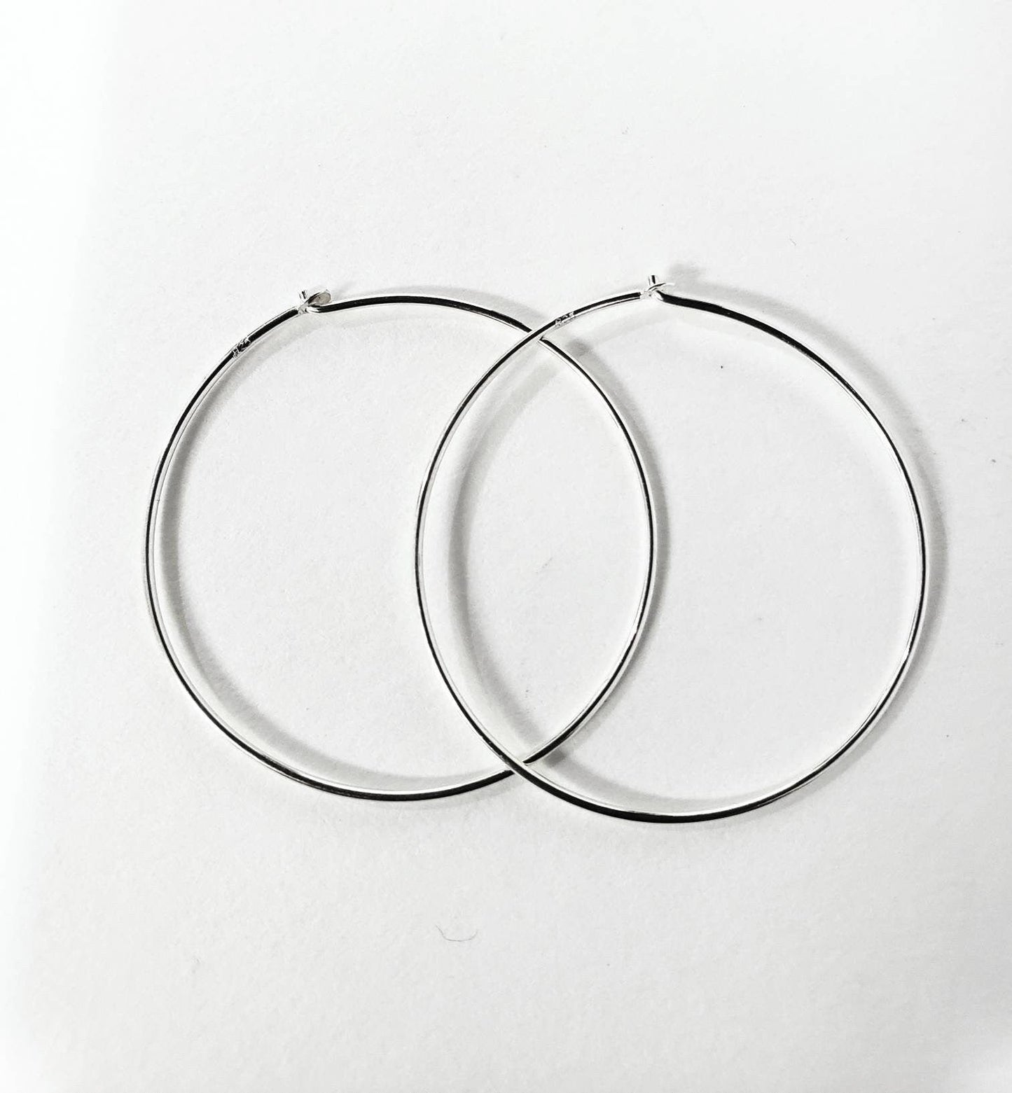 925 sterling silver beading hoop 25mm, 30mm & 35mm earring , jewelry making supplies, high quality, earring making findings 1 pair .