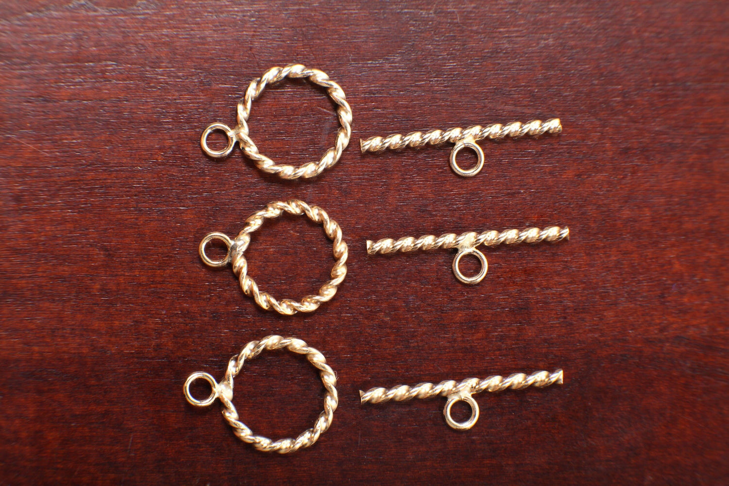 Twisted Wave Toggle Clasp 13mm, 14K Gold Filled, DIY Jewelry Making Findings, Beading Supplies, Made in USA