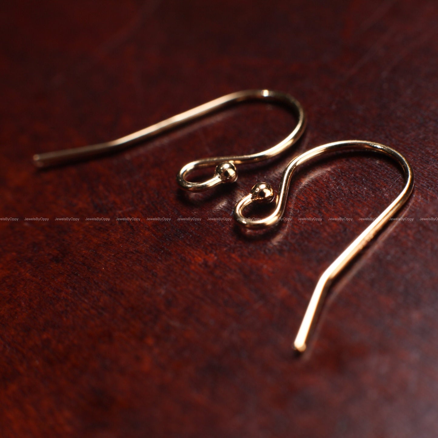 14K Gold Filled Earwire with Dot, Made In USA, High Quality 14K Stamped, Ball End, 19mm Long, Earrings Making Findings