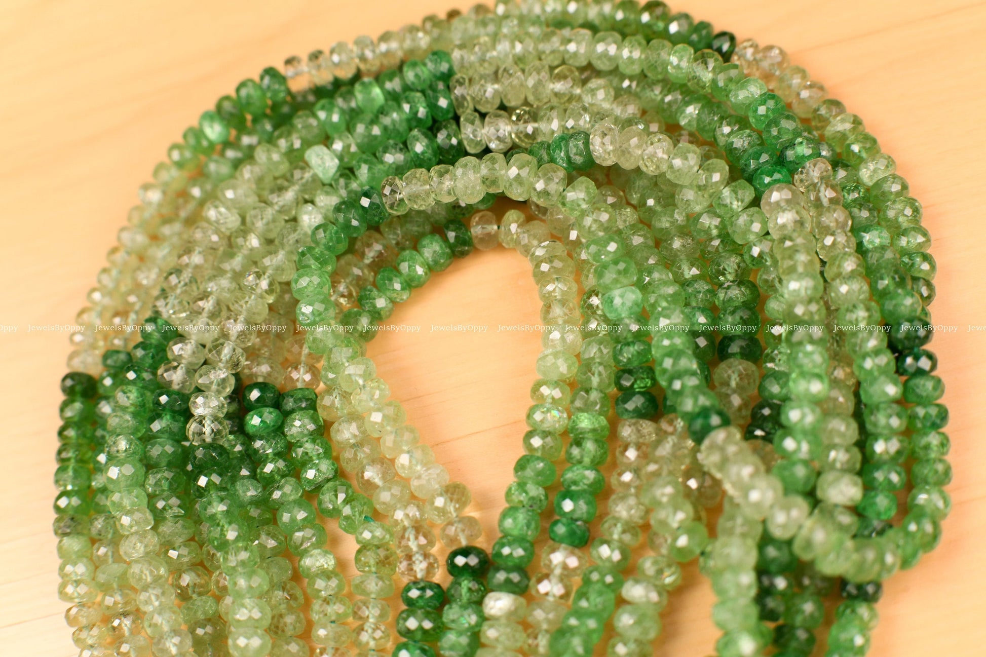 Natural Tsavorite shaded Micro Faceted Rondelle 5-5.5mm AAA clear quality, rare Tsavorite , Jewelry making beads. 7&quot; & 14&quot; strand