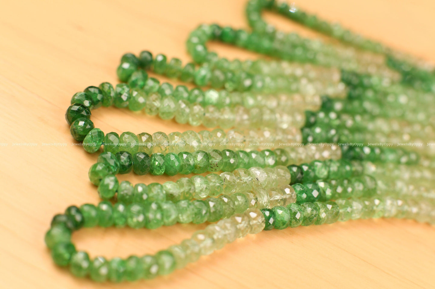 Natural Tsavorite shaded Micro Faceted Rondelle 5-5.5mm AAA clear quality, rare Tsavorite , Jewelry making beads. 7&quot; & 14&quot; strand