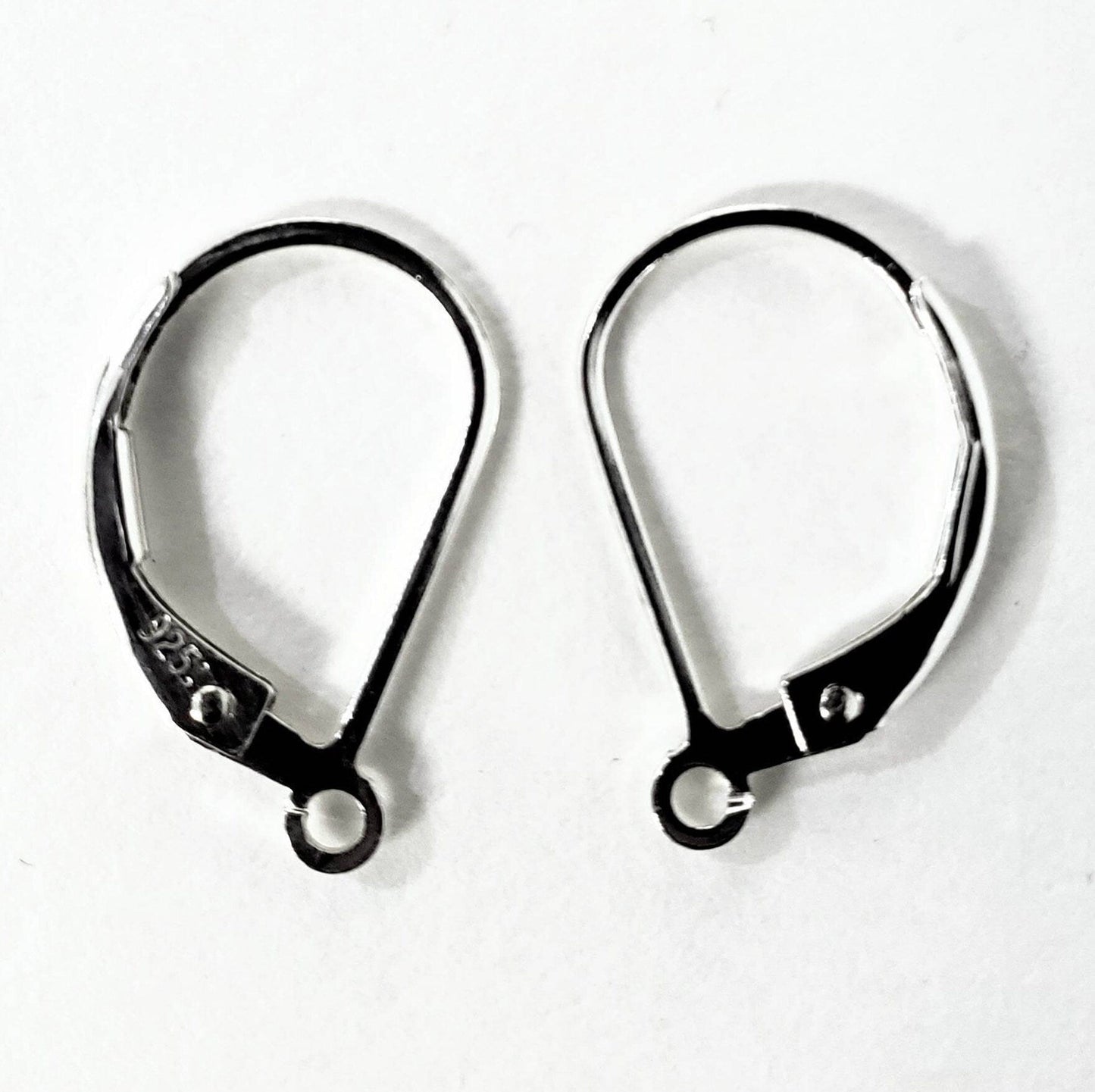 925 sterling silver lever back earwire, high quality, earrings making findings, 925 stamped, 1 pair or bulk wholesale