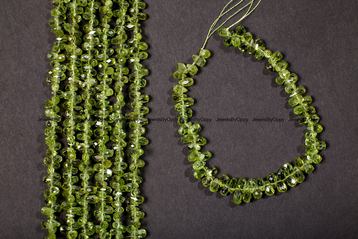 Peridot Faceted drop, AAA Natural Peridot Faceted Briolette Teardrop 3x5-4x7mm Gemstone Beads 10,20,30 pcs jewelry making drop