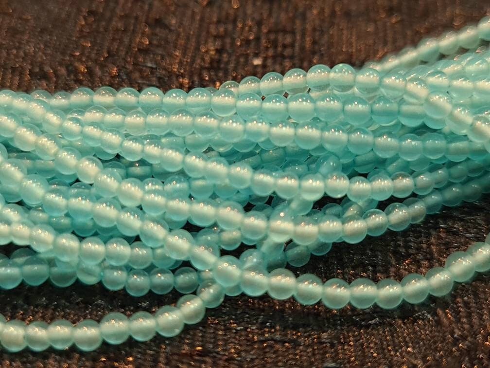 Apatite 2mm Round Beads, Jewelry Making Round Polished Gemstone Beads, DIY Necklace, Bracelet 16&quot; Strand