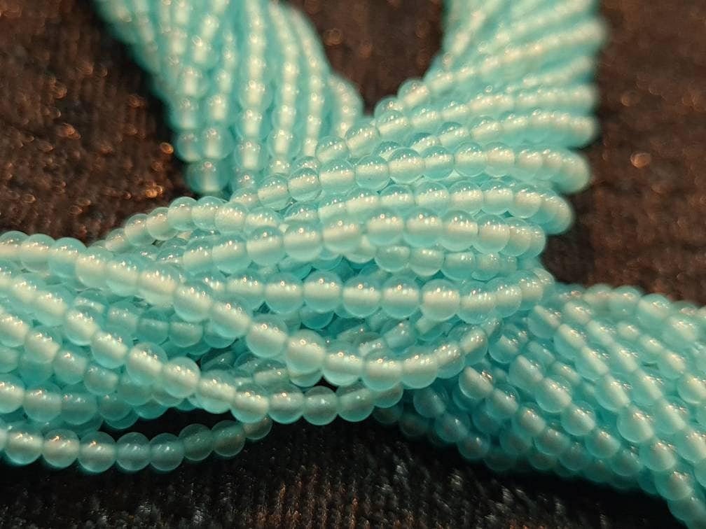 Apatite 2mm Round Beads, Jewelry Making Round Polished Gemstone Beads, DIY Necklace, Bracelet 16&quot; Strand