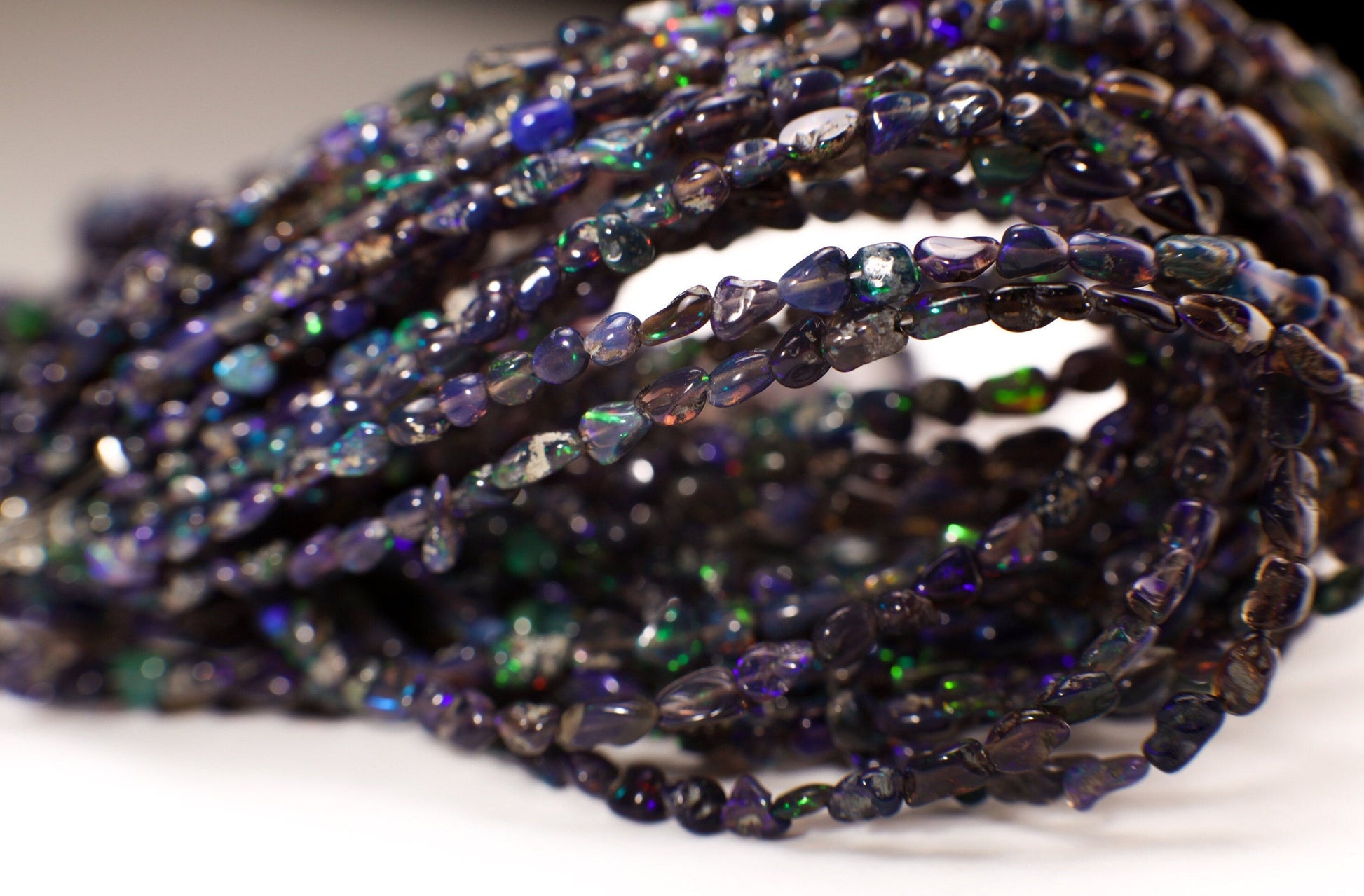 Black Ethiopian Opal raw Smooth nugget blue flash 4-6mm jewelry making gemstone beads , 8”,16” strand or bulk wholesale