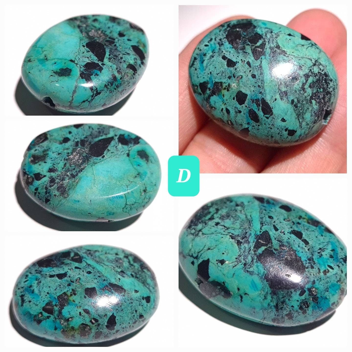 Turquoise Pebble, AAA Tibetan Spiderweb Blue Turquoise pebble, Rare, jewelry, Focal, pendant, palm stone, pocket stone, collection, healing