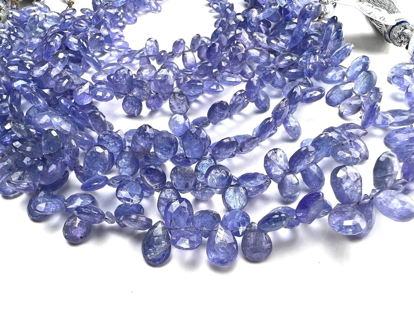 Natural Tanzanite Faceted Drop 4x6-6x8mm AAA quality Teardrop Gemstone Violet Blue Beads DIY Jewelry Making pear drop beads.