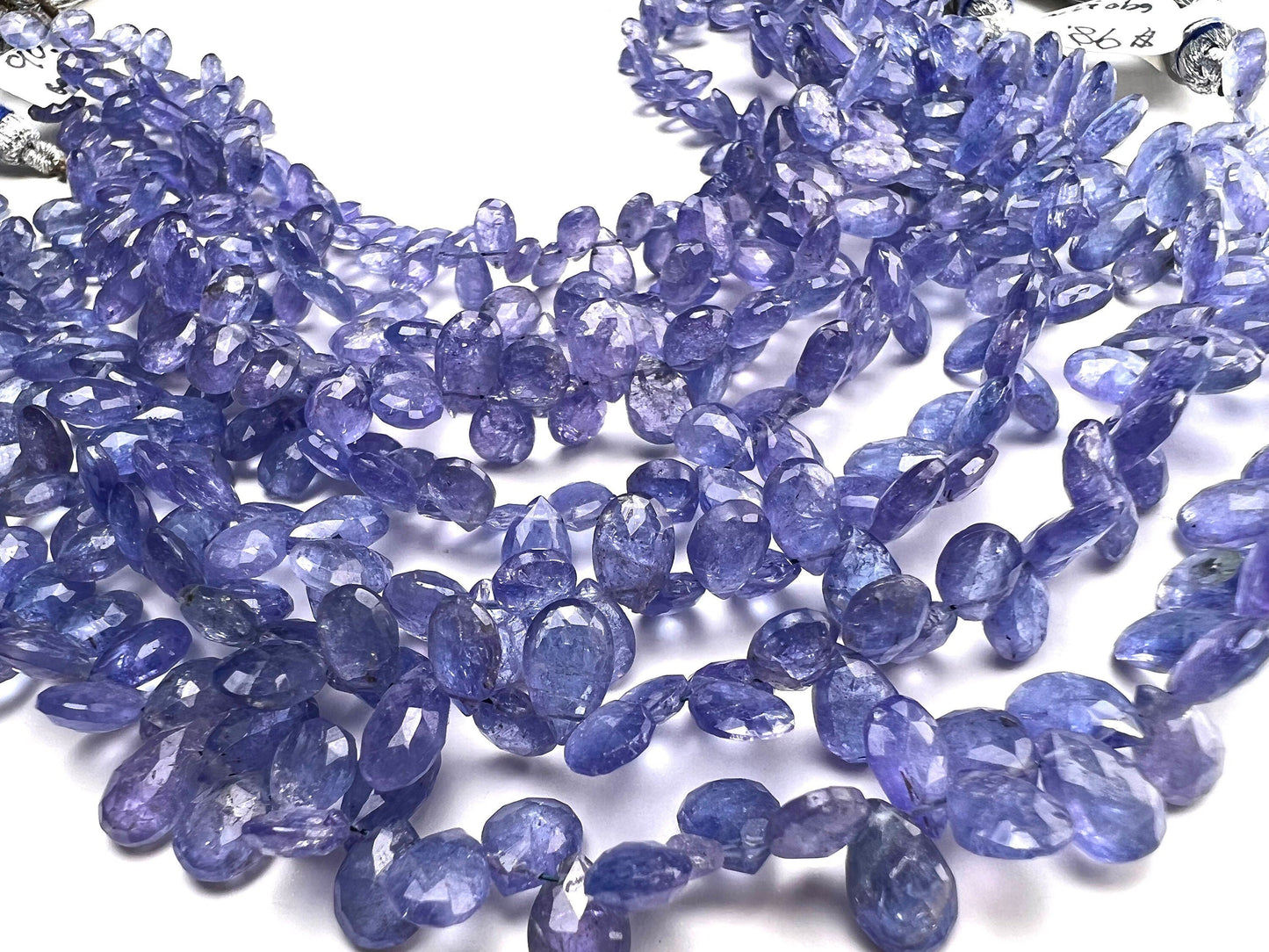 Natural Tanzanite Faceted Drop 4x6-6x8mm AAA quality Teardrop Gemstone Violet Blue Beads DIY Jewelry Making pear drop beads.