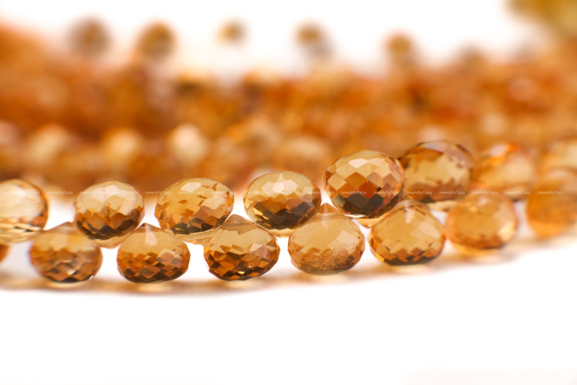 Genuine Citrine Briolette Onion AAA Natural Faceted Teardrop Onion Shape 4.5-9.5mm Gemstone DIY High End Jewelry Making Beads 9Pcs or 18Pcs
