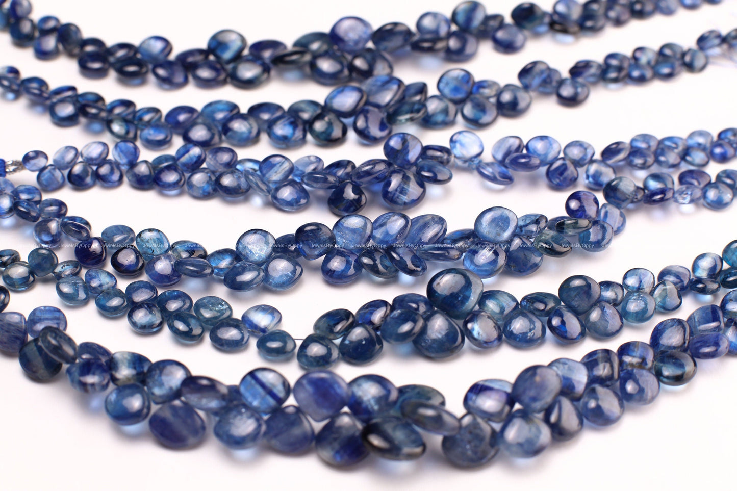 Natural Blue Kyanite 5-12mm Heart Shape Pear Drop AAA quality Teardrop Jewelry Making Gemstone Beads