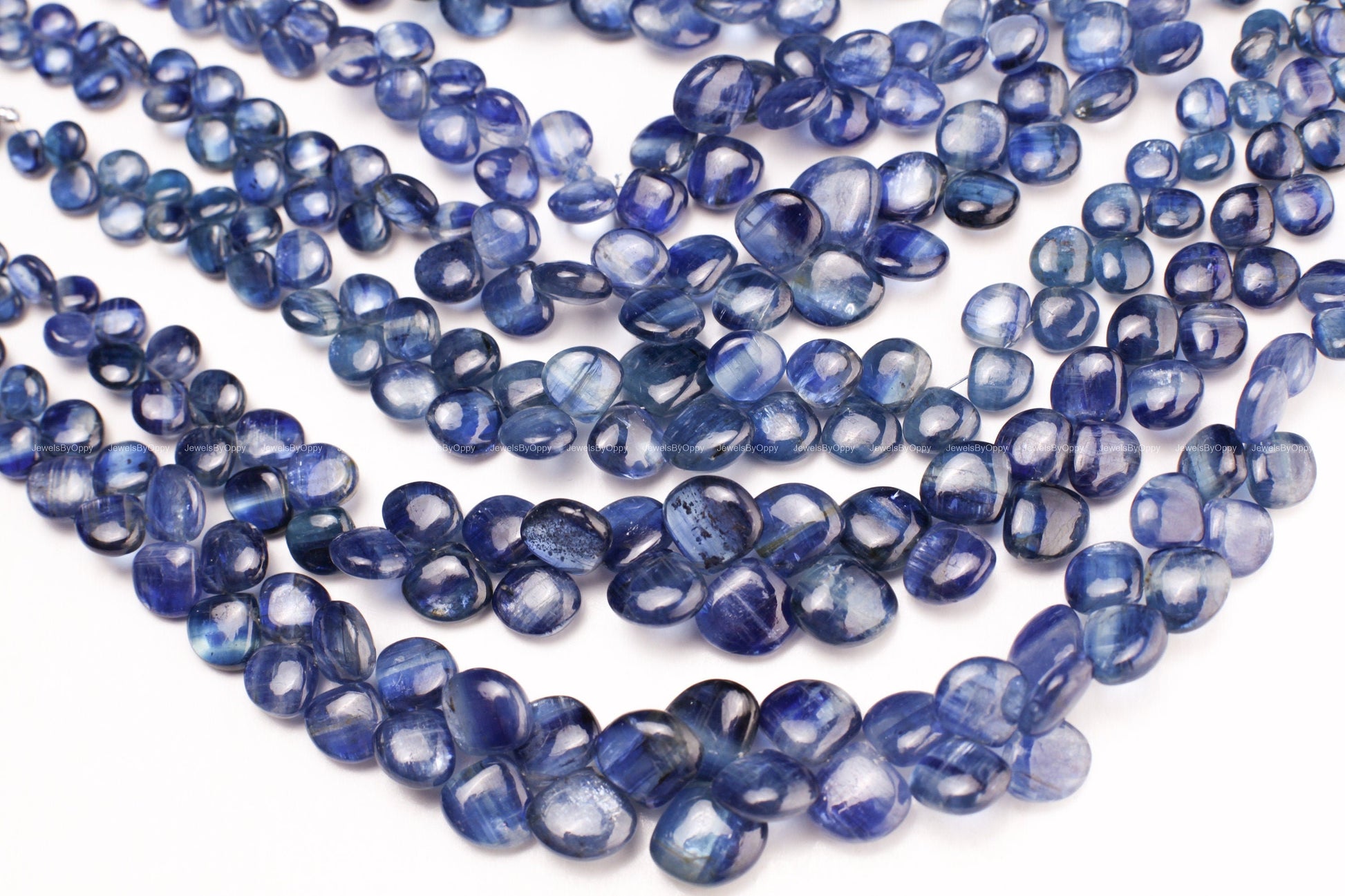 Natural Blue Kyanite 5-12mm Heart Shape Pear Drop AAA quality Teardrop Jewelry Making Gemstone Beads