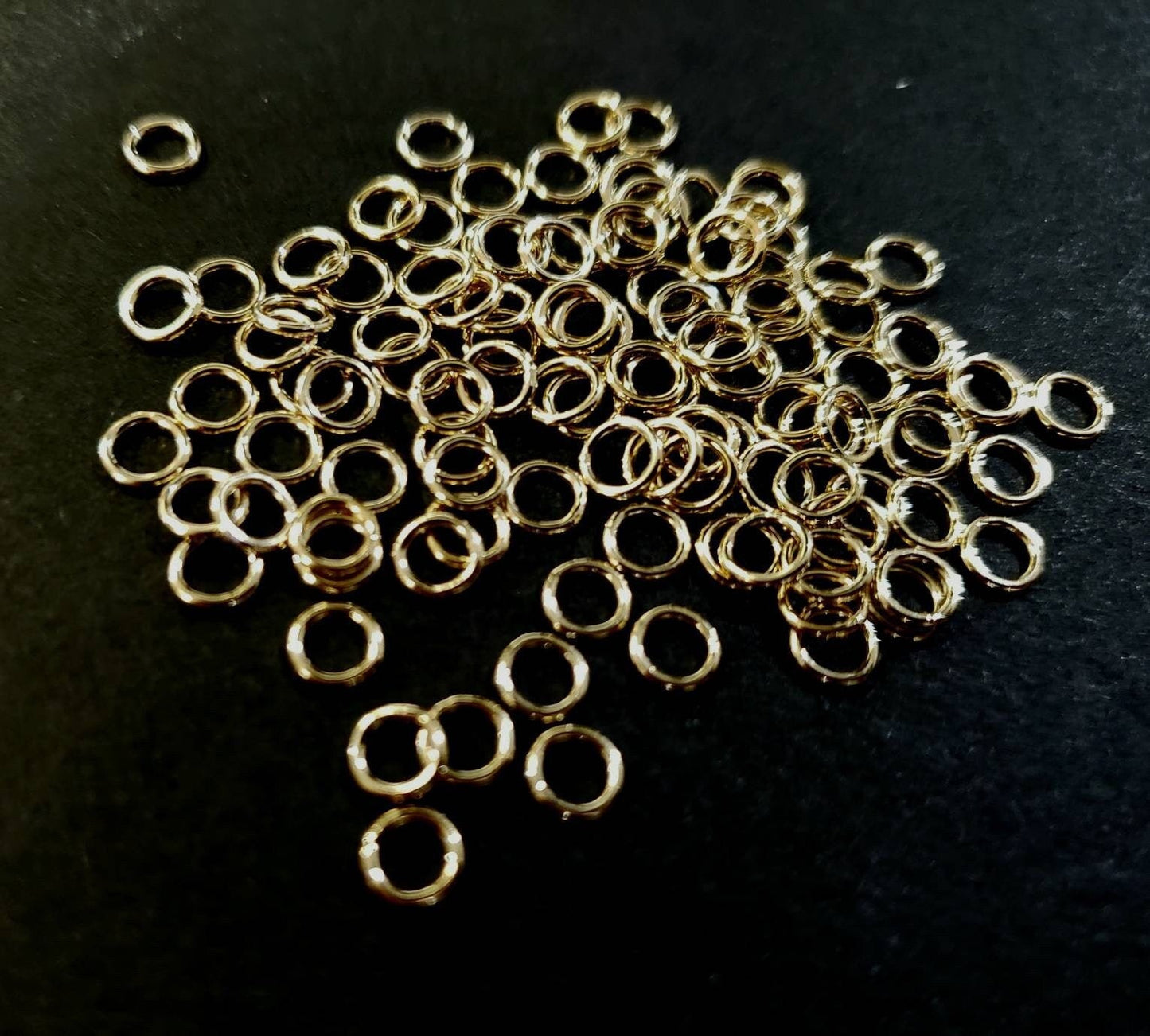 14K Gold Filled 4mm 22g closed Jumping, made in USA, high quality jewelry supplies, 20,50,100 pcs