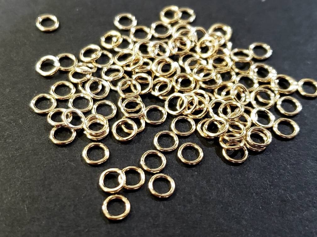 14K Gold Filled 4mm 22g closed Jumping, made in USA, high quality jewelry supplies, 20,50,100 pcs