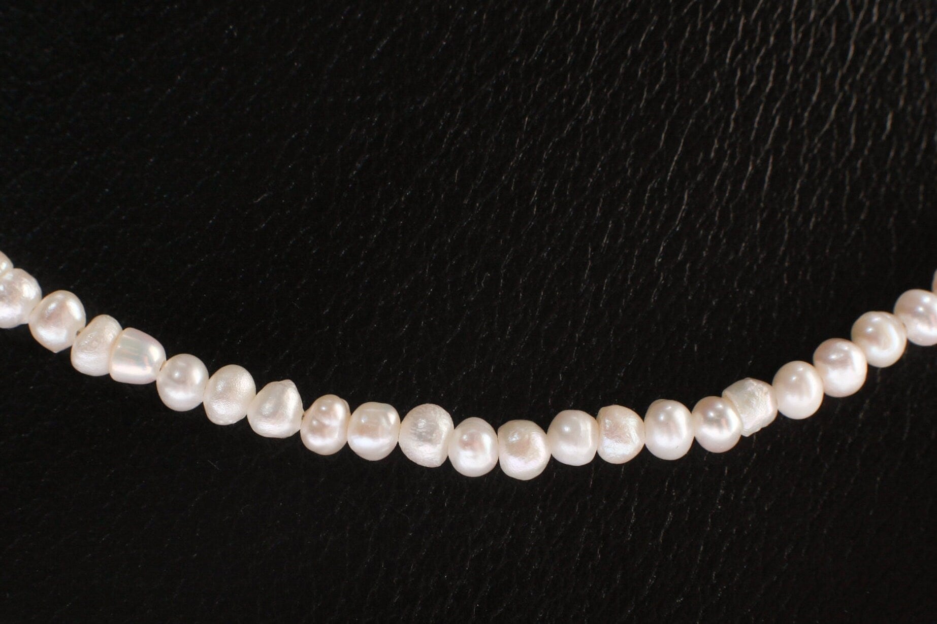 Freshwater 3-3.5mm Seed Pearl, 925 Sterling Silver Necklace, Holiday Gift
