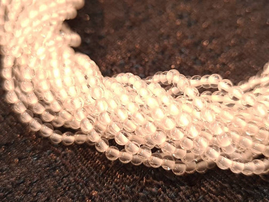 Rock Crystal 2mm Round Beads, Jewelry Making Round Polished Gemstone Beads, DIY Necklace, Bracelet 16" Strand
