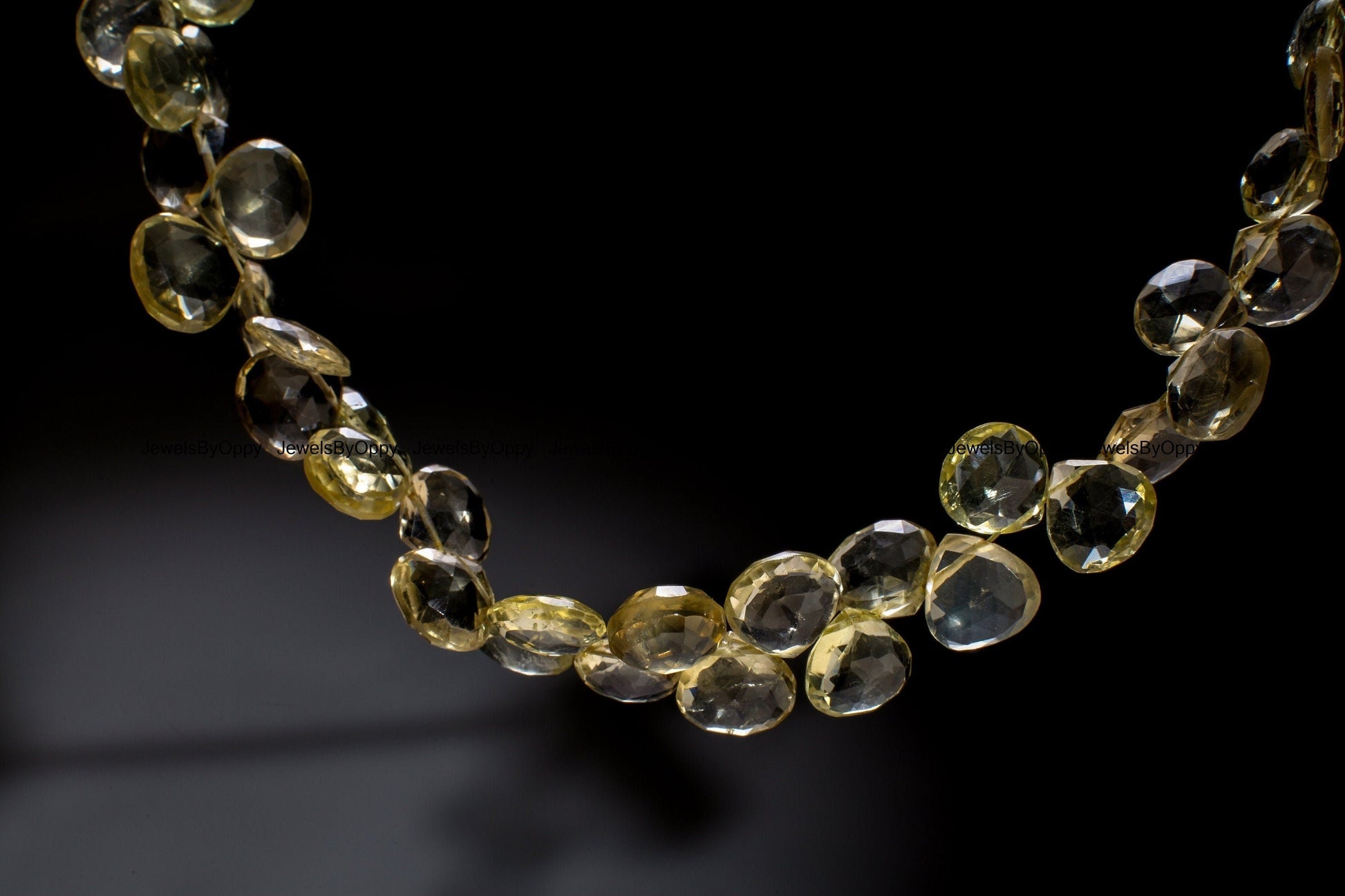 Lemon Quartz Faceted Teardrop 11-14mm, Natural AAA Lemon Quartz Gemstone Briolette Drop Beads Jewelry Making Necklace, Bracelet