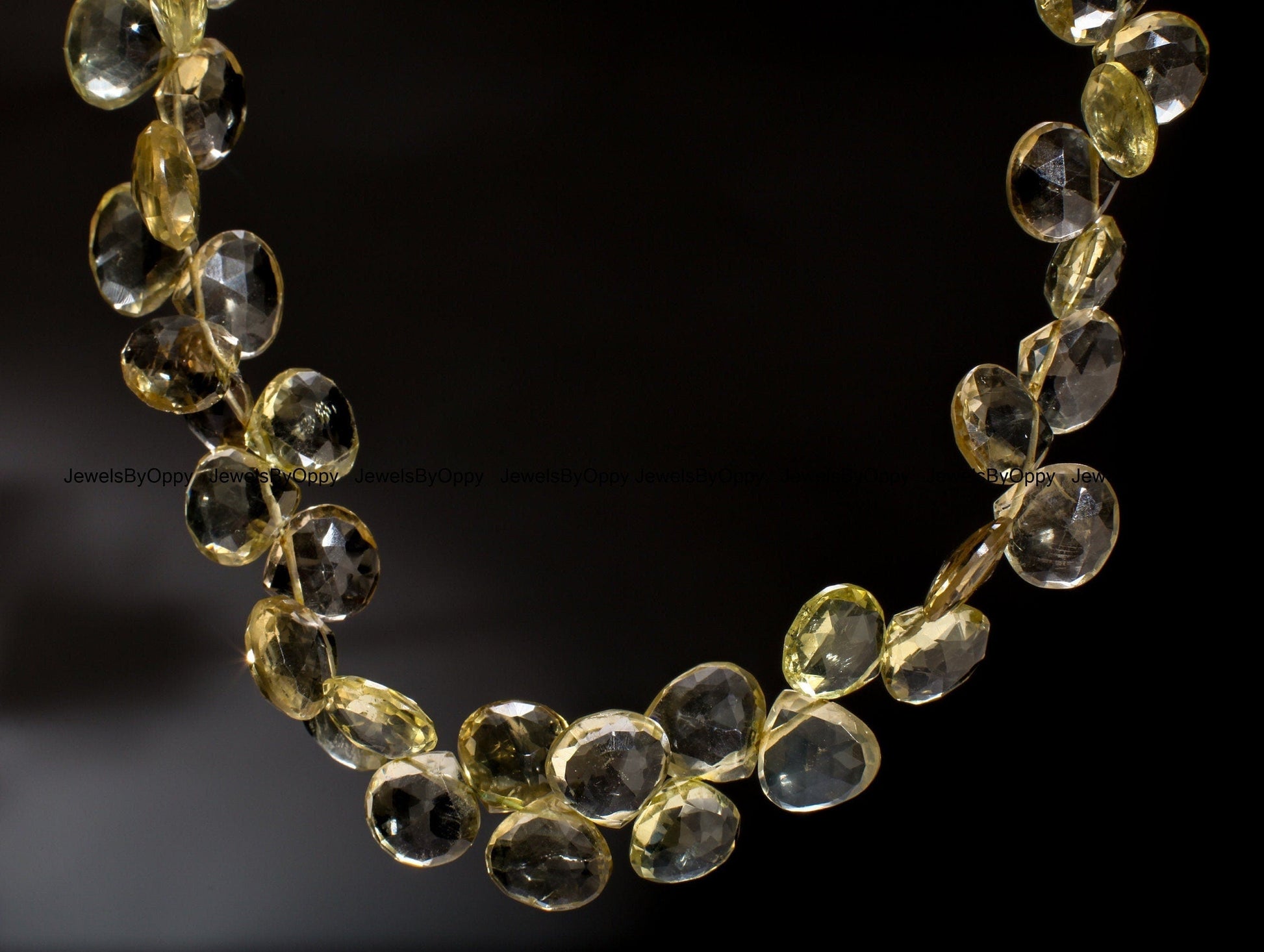 Lemon Quartz Faceted Teardrop 11-14mm, Natural AAA Lemon Quartz Gemstone Briolette Drop Beads Jewelry Making Necklace, Bracelet