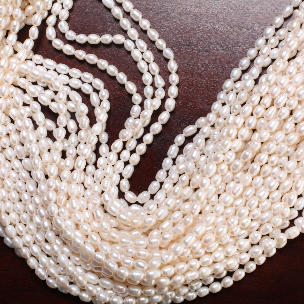 Natural Freshwater Pearl 5x7-8mm Potato Pearl, Good Luster 15" Jewelry Making Pearl Bracelet, Earrings, Necklace
