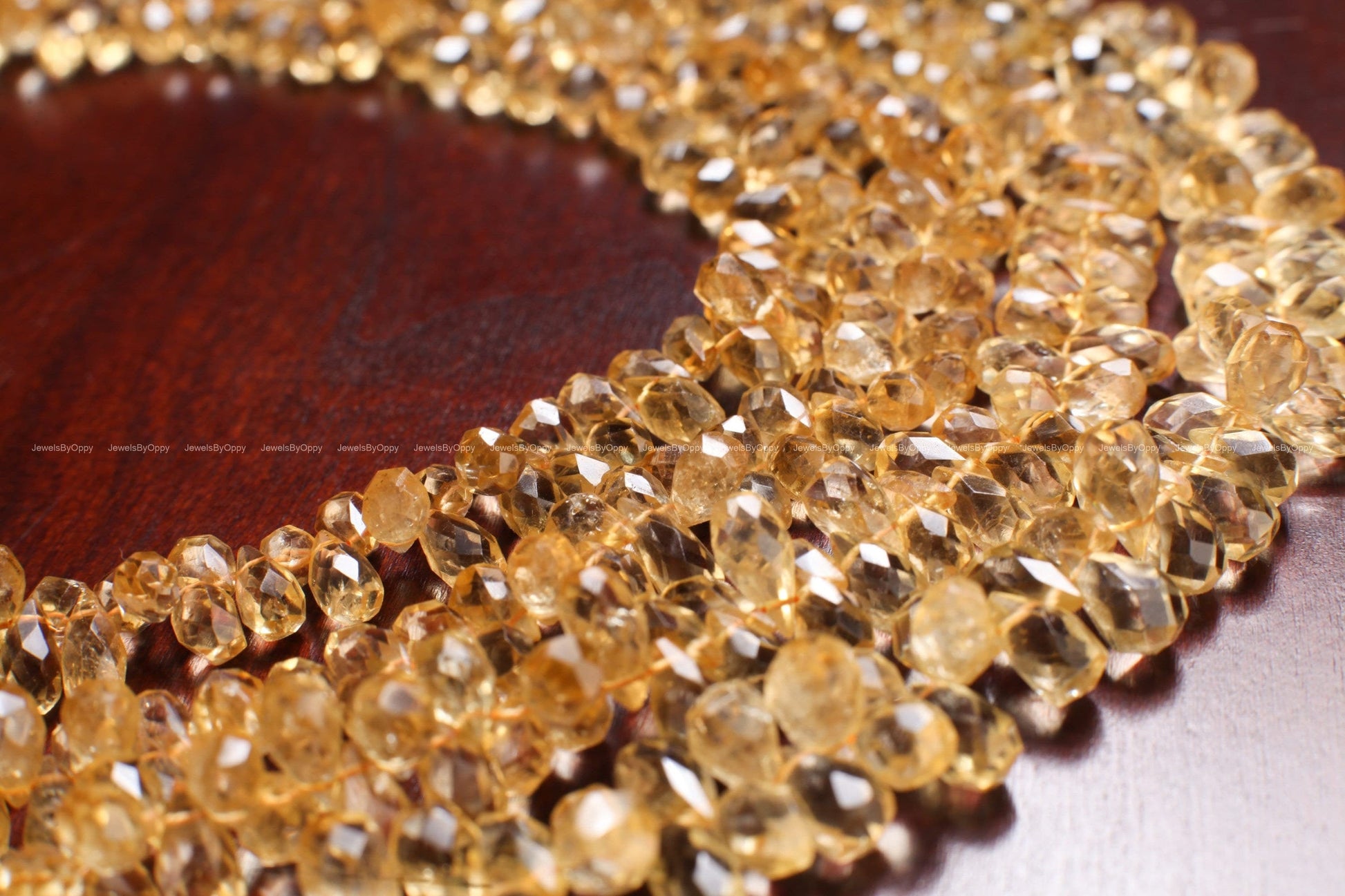 Citrine Faceted Briolette, Natural Citrine Gemstone Teardrop 4×6-5×8mm Jewelry Making Earring, Necklace 18Pcs,36Pcs