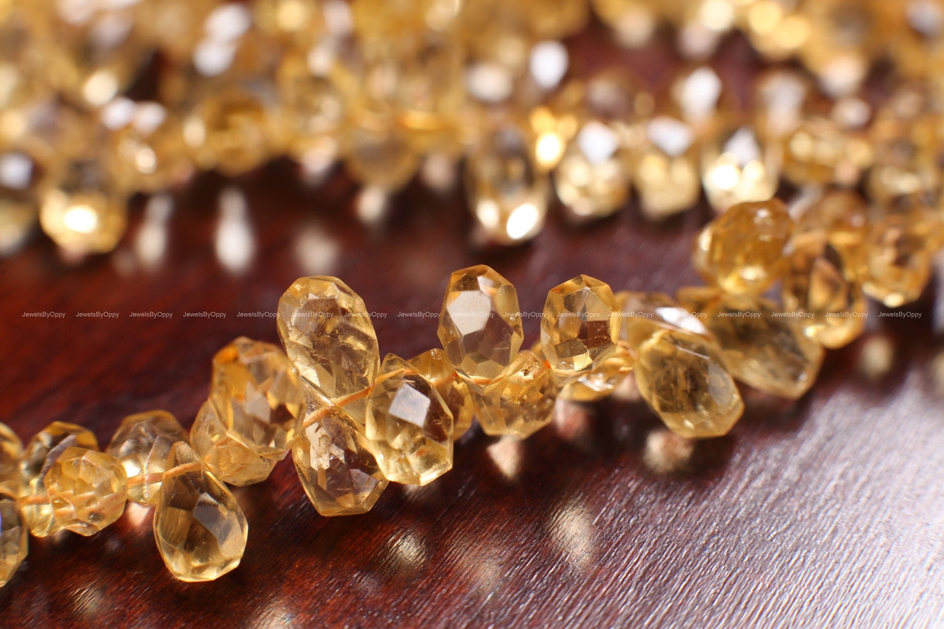 Citrine Faceted Briolette, Natural Citrine Gemstone Teardrop 4×6-5×8mm Jewelry Making Earring, Necklace 18Pcs,36Pcs