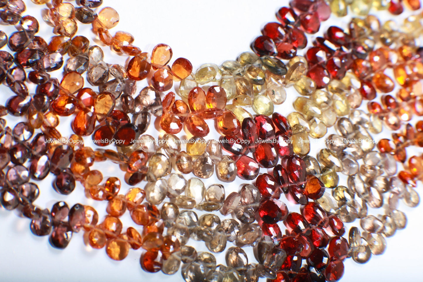 Natural Tundra Sapphire AAA 5-6.5mm Shaded Micro Faceted Diamond Cut Pear Drop Gemstone Beads Briolette 4", 9" Strand