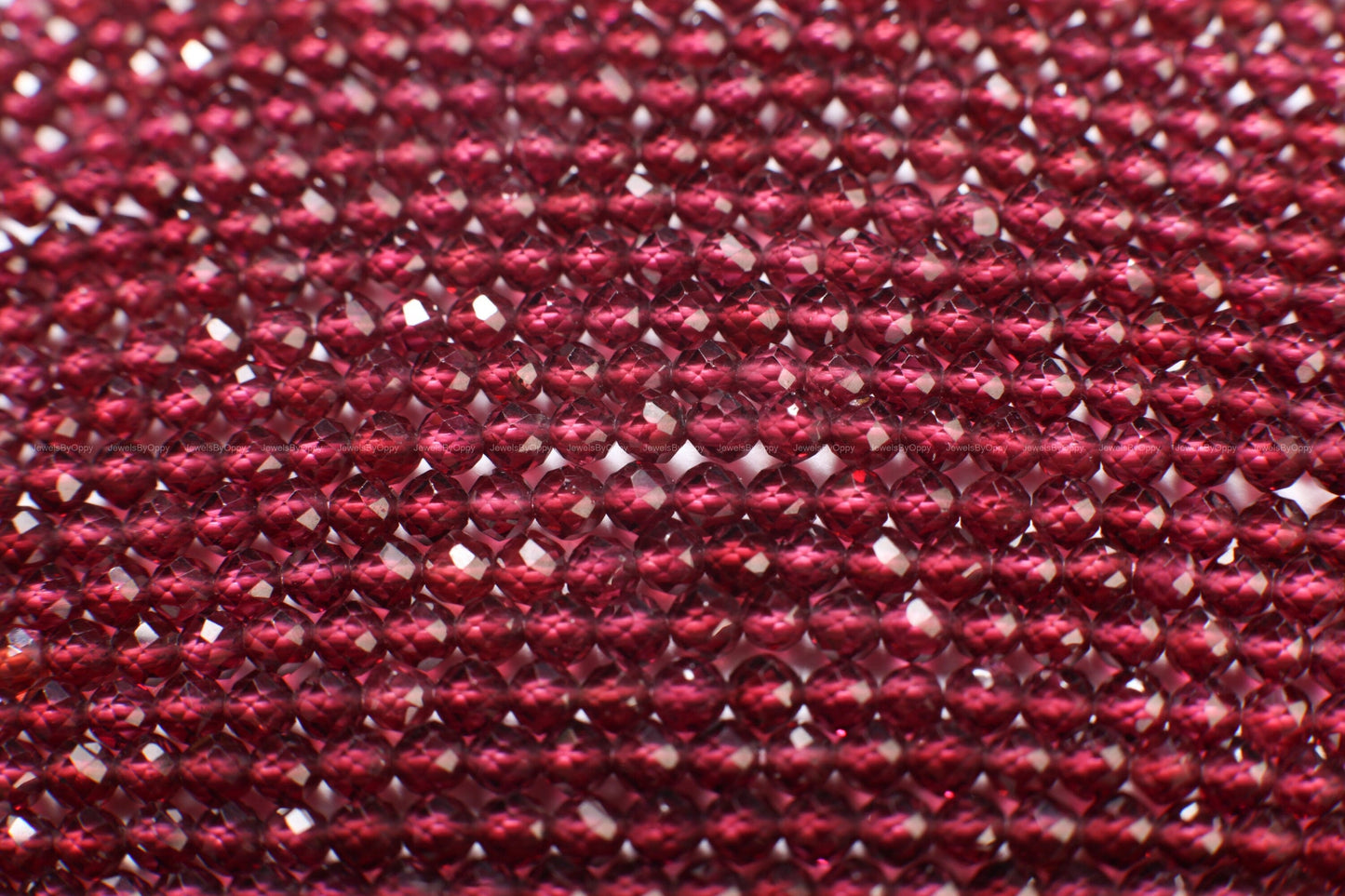 Rhodolite Garnet AAA Micro Faceted 3.5mm Round, Jewelry Making Rich Merlot color AAA quality Gemstone, Rare Mozambique Garnet 12.5&quot; Strand