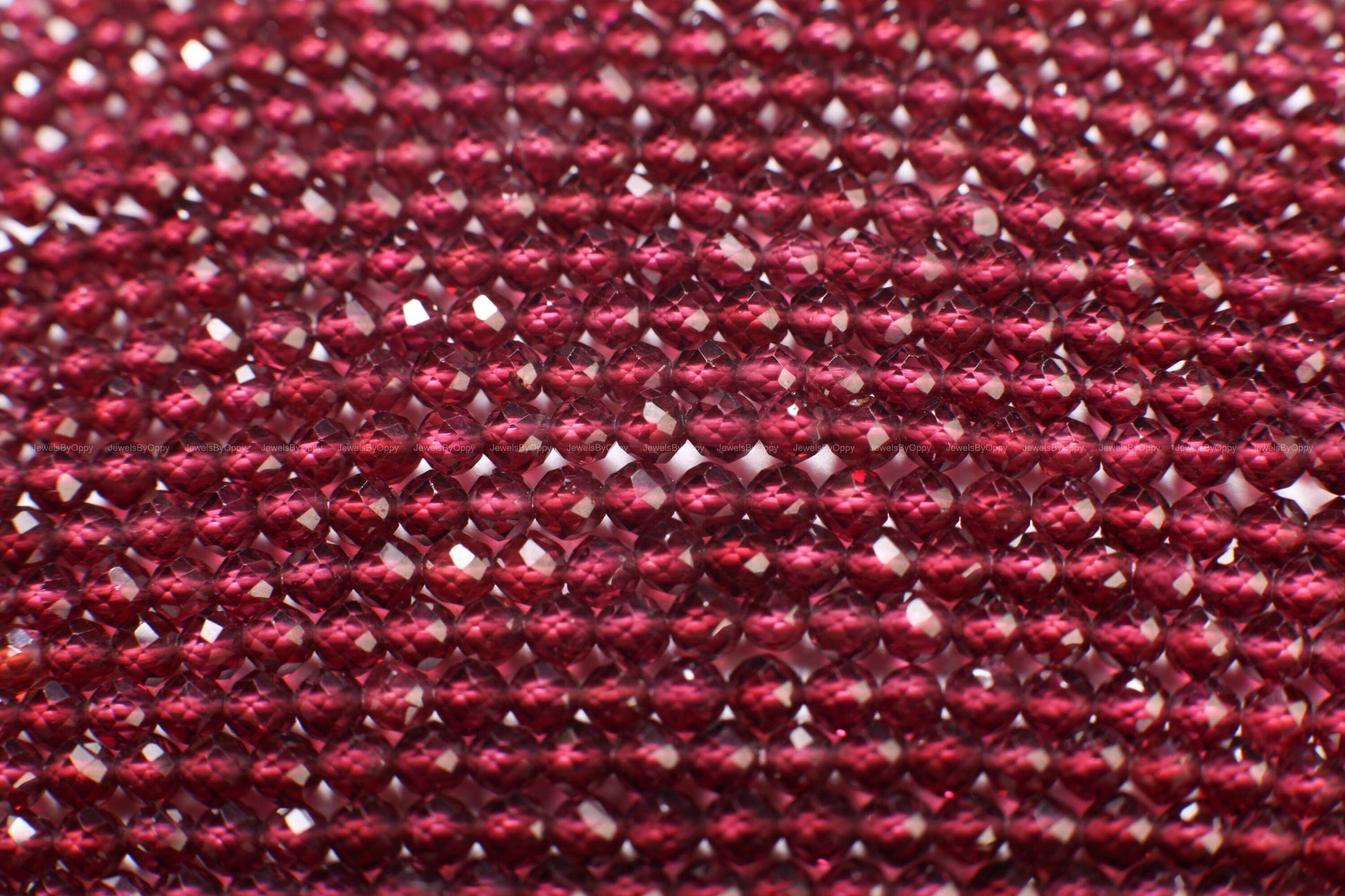 Rhodolite Garnet AAA Micro Faceted 3.5mm Round, Jewelry Making Rich Merlot color AAA quality Gemstone, Rare Mozambique Garnet 12.5" Strand