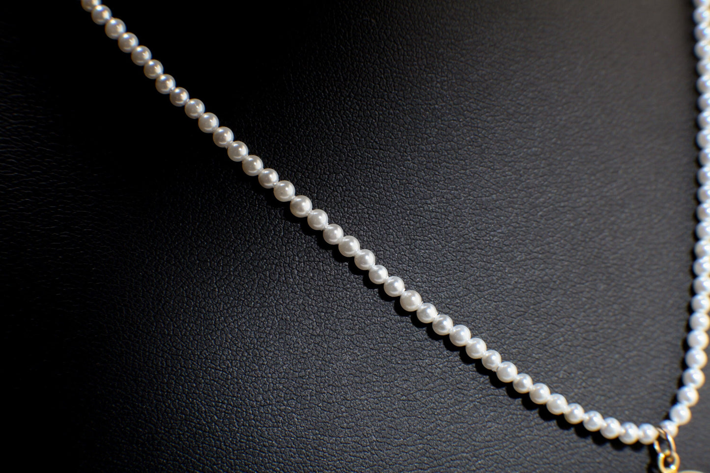 Baroque Pearl Necklace, Freshwater Square Baroque Pearl, Blue Sapphire Gold Bezel Pendant Pearl Gemstone Bridal, Bridesmaid 18" Necklace