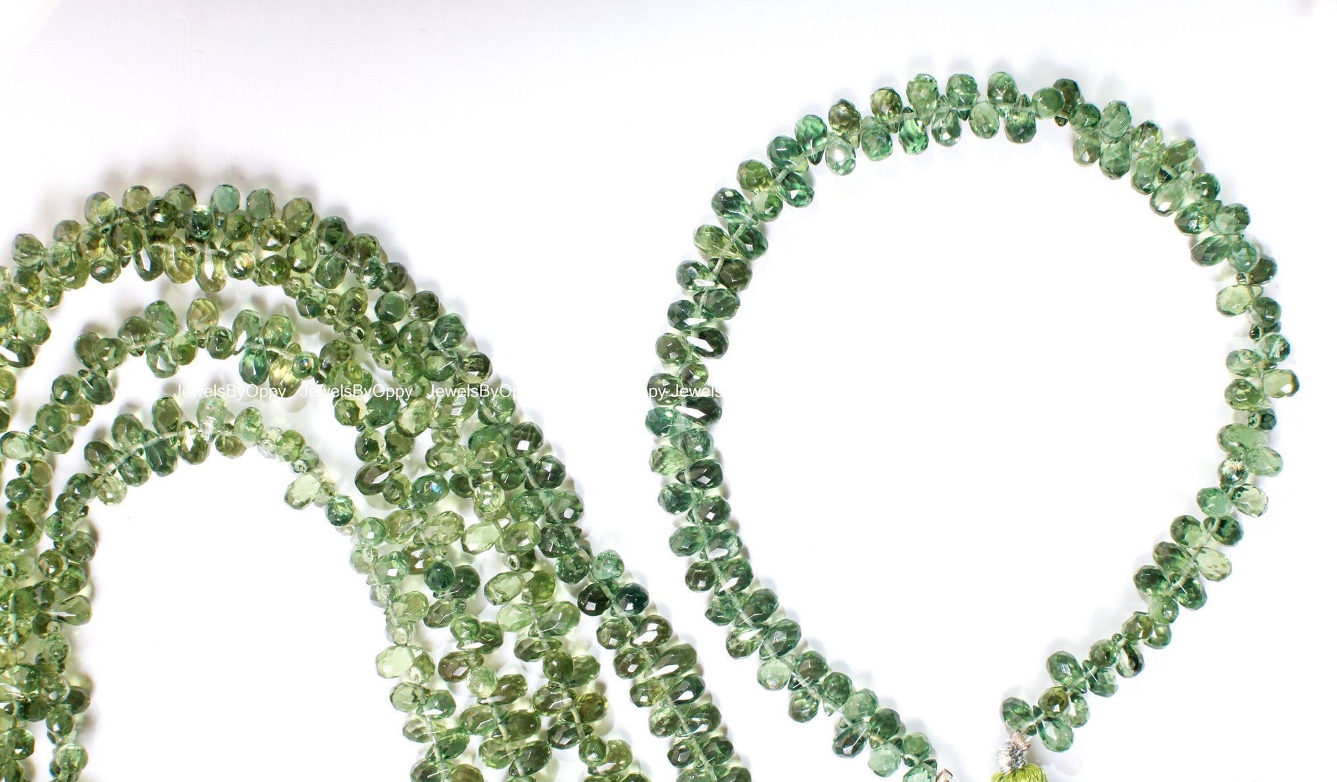 Natural Green Apatite Briolette 3x5-5x7mm Untreated Olive Green Stunning Rare Italian Gemstone, Jewelry Making drop. Sold by 10, 20 Pcs