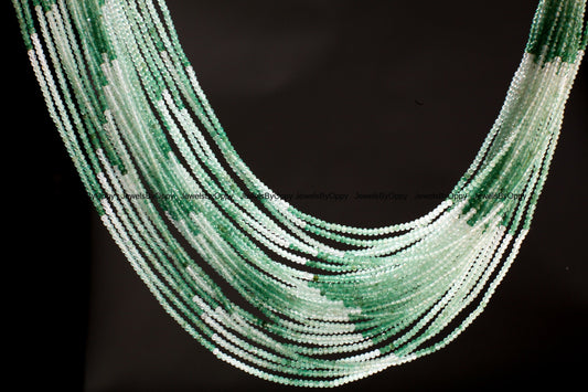 Aventurine Micro Faceted shaded Round 1.8mm, Jewelry Making Necklace, Bracelet, DIY Gemstone Beads 13&quot; Strand
