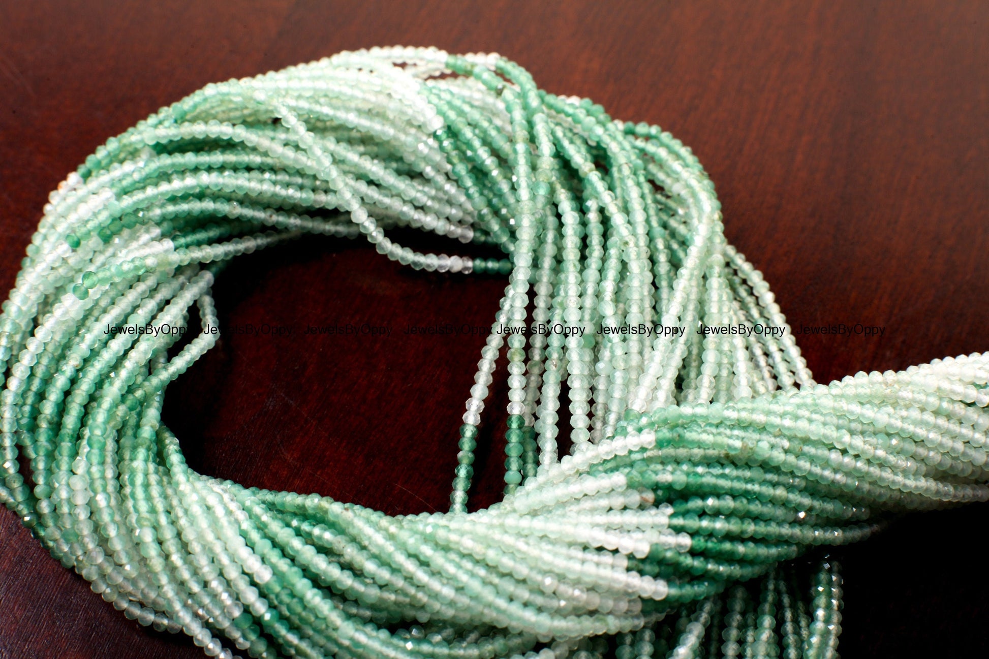 Aventurine Micro Faceted shaded Round 1.8mm, Jewelry Making Necklace, Bracelet, DIY Gemstone Beads 13" Strand