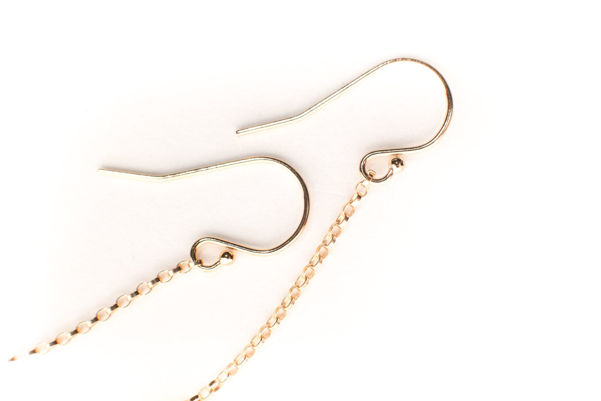 Whiskey Quartz 9x10mm Onion Shape Wire Wrapped Briolette Dangle with 14K Gold Filled Chain and Earwire, Gemstone Handmade Earrings Gift