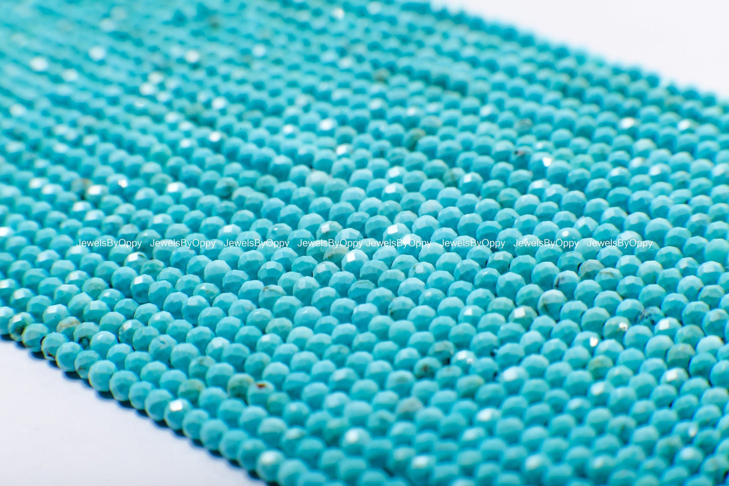 Natural Turquoise Faceted Round 2mm Micro Faceted Blue Sleeping Beauty Turquoise Gemstone Round for Jewelry Making Beads 15.5&quot; Strand