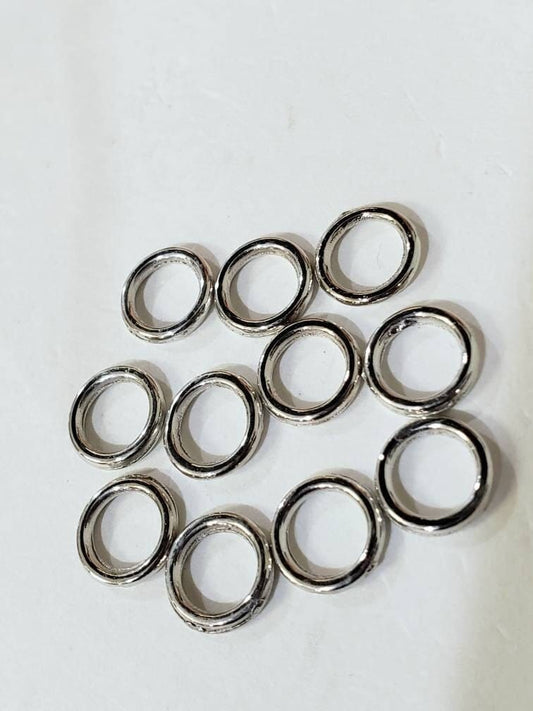 8mm close Jump Ring, 16 gauge/heavy duty Rhodium Silver Jump Ring, Good Quality, Jewelry making supplies , 10,20,50 pcs