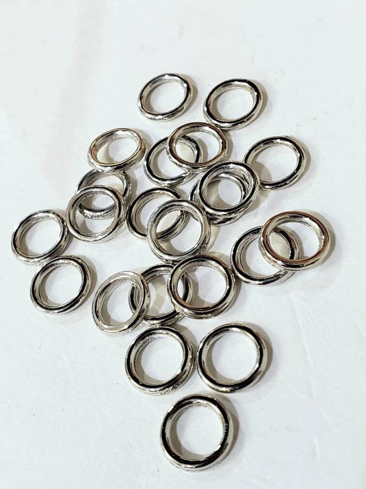 8mm close Jump Ring, 16 gauge/heavy duty Rhodium Silver Jump Ring, Good Quality, Jewelry making supplies , 10,20,50 pcs
