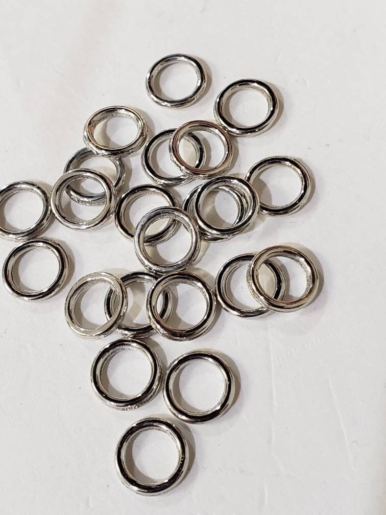 8mm close Jump Ring, 16 gauge/heavy duty Rhodium Silver Jump Ring, Good Quality, Jewelry making supplies , 10,20,50 pcs