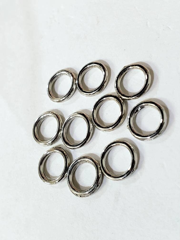 8mm close Jump Ring, 16 gauge/heavy duty Rhodium Silver Jump Ring, Good Quality, Jewelry making supplies , 10,20,50 pcs