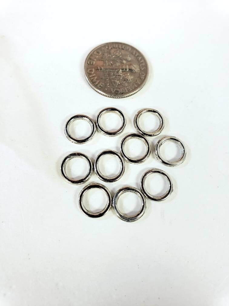 8mm close Jump Ring, 16 gauge/heavy duty Rhodium Silver Jump Ring, Good Quality, Jewelry making supplies , 10,20,50 pcs