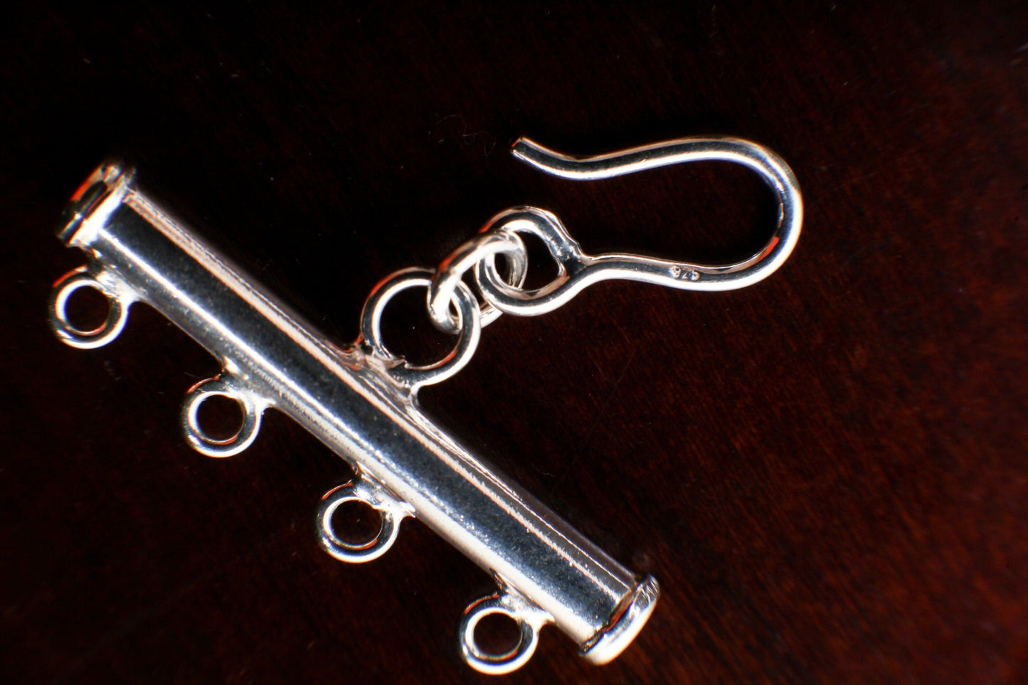 925 Sterling Silver Adjustable Extension Bar Clasp 2,3,4 Loop ,925 Sterling Silver stamped ,DIY Jewelry Making Findings.