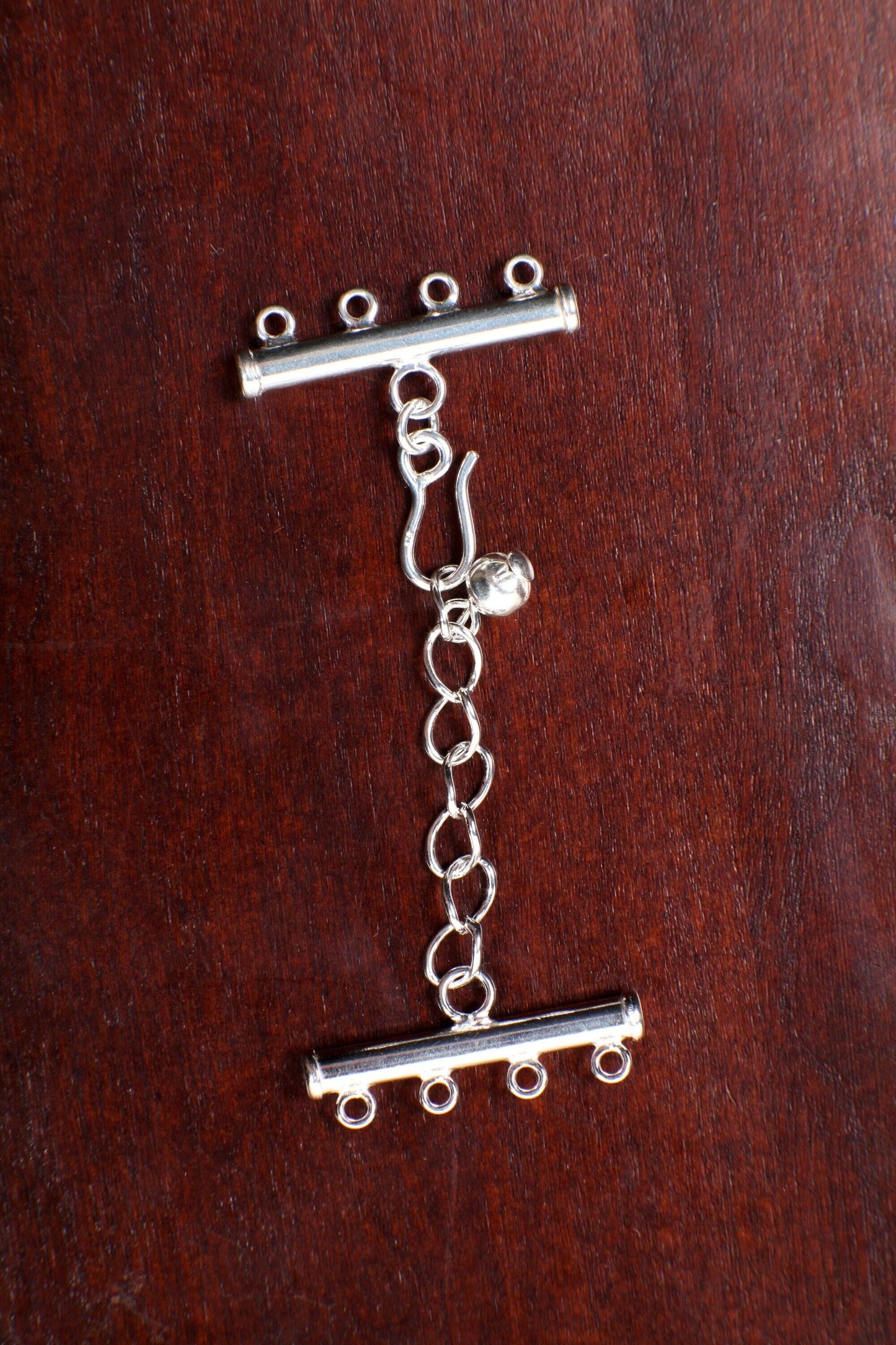 925 Sterling Silver Adjustable Extension Bar Clasp 2,3,4 Loop ,925 Sterling Silver stamped ,DIY Jewelry Making Findings.