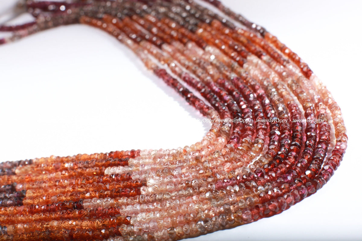 Natural Tundra Sapphire, Tunduru sapphire 3.5-3.7mm Shaded Micro Faceted Roundel Fine Quality 13" Strand