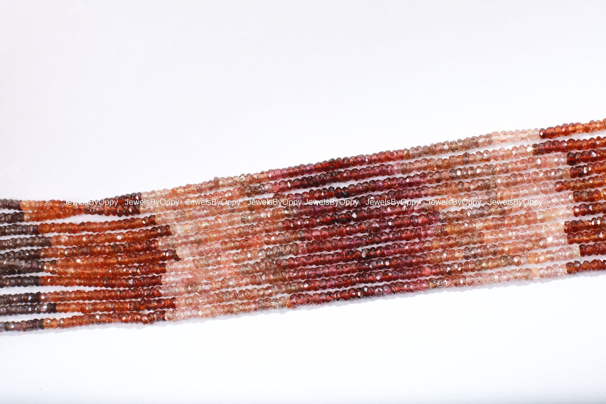 Natural Tundra Sapphire, Tunduru sapphire 3.5-3.7mm Shaded Micro Faceted Roundel Fine Quality 13" Strand