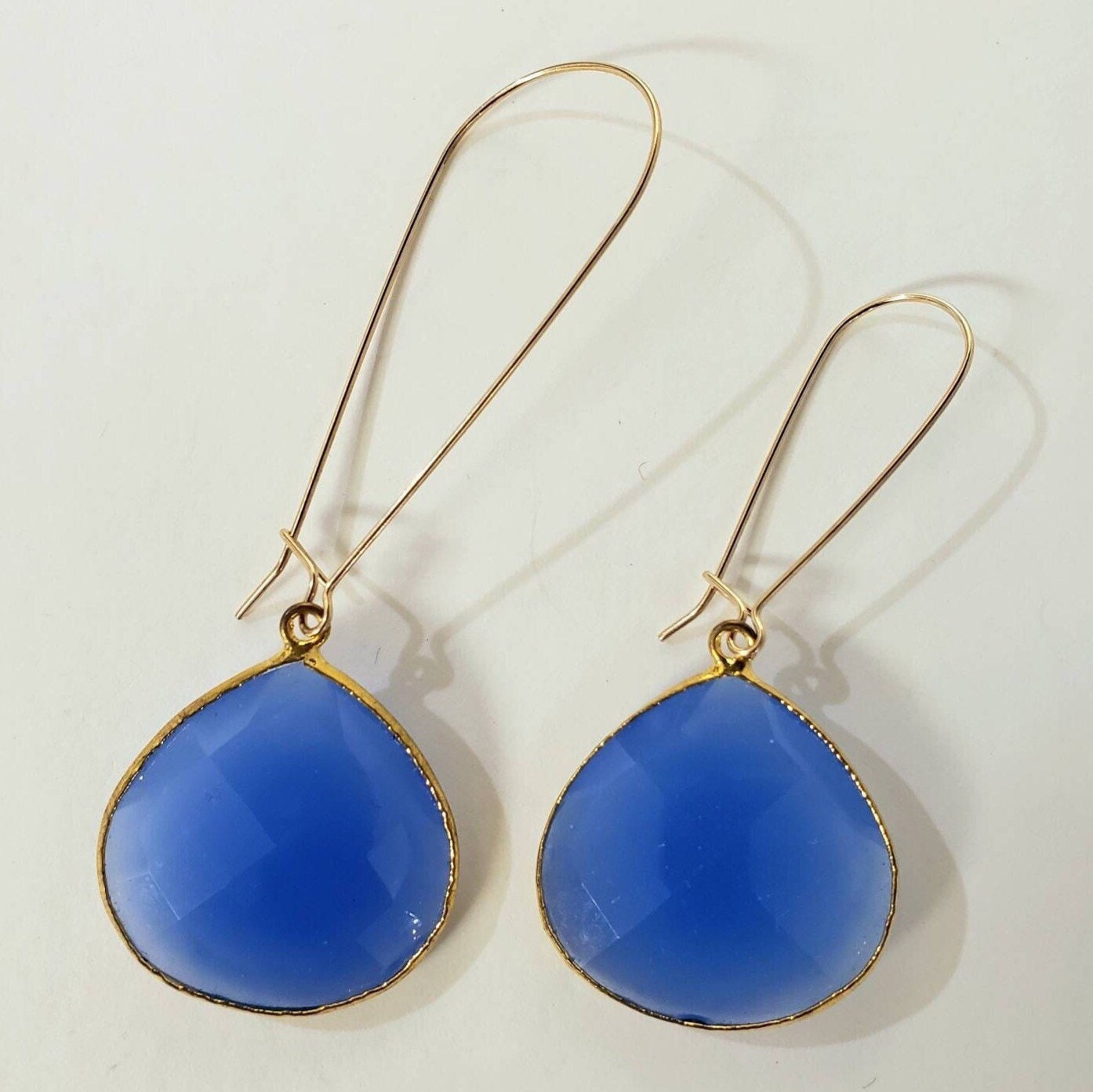 14k gold filled 35mm and 48mm long kidney earwire , made in USA , smooth long earrings making elegant earwire , 1 pair, 2 pieces