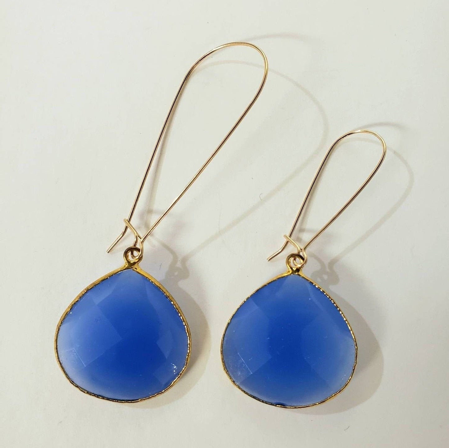 14k gold filled 35mm and 48mm long kidney earwire , made in USA , smooth long earrings making elegant earwire , 1 pair, 2 pieces